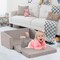 Honeyjoy 2-in-1 Toddler Fold out Couch Children’s Convertible Sofa to Lounger